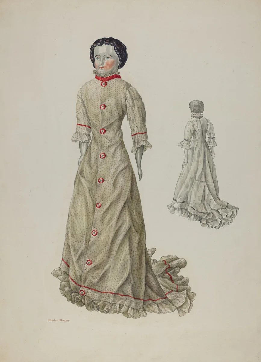 Doll - "Mabel Ellis" by Stanley Mazur, index of american design, 1941