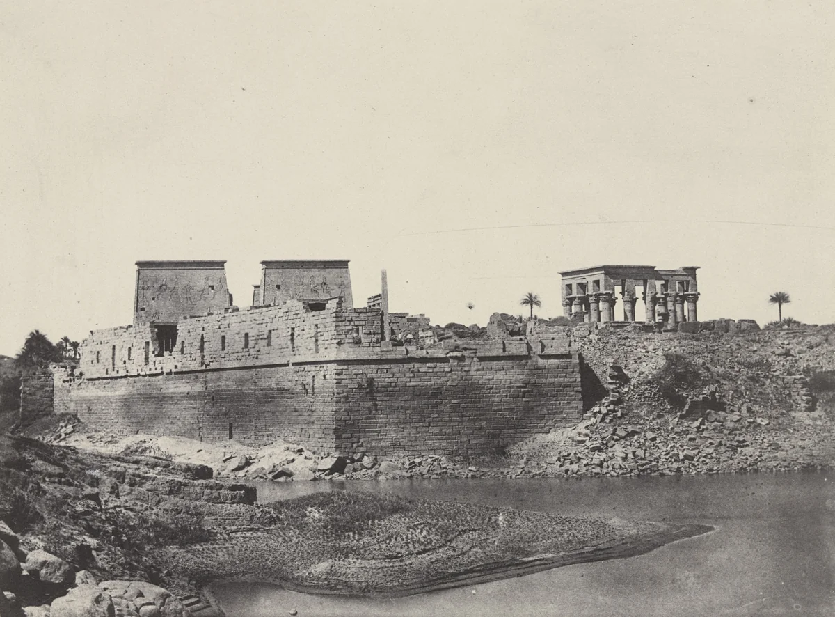 Philoe, Vue Générale Prise a L'Angle Sud-Ouest by Maxime Du Camp, photograph, 1849