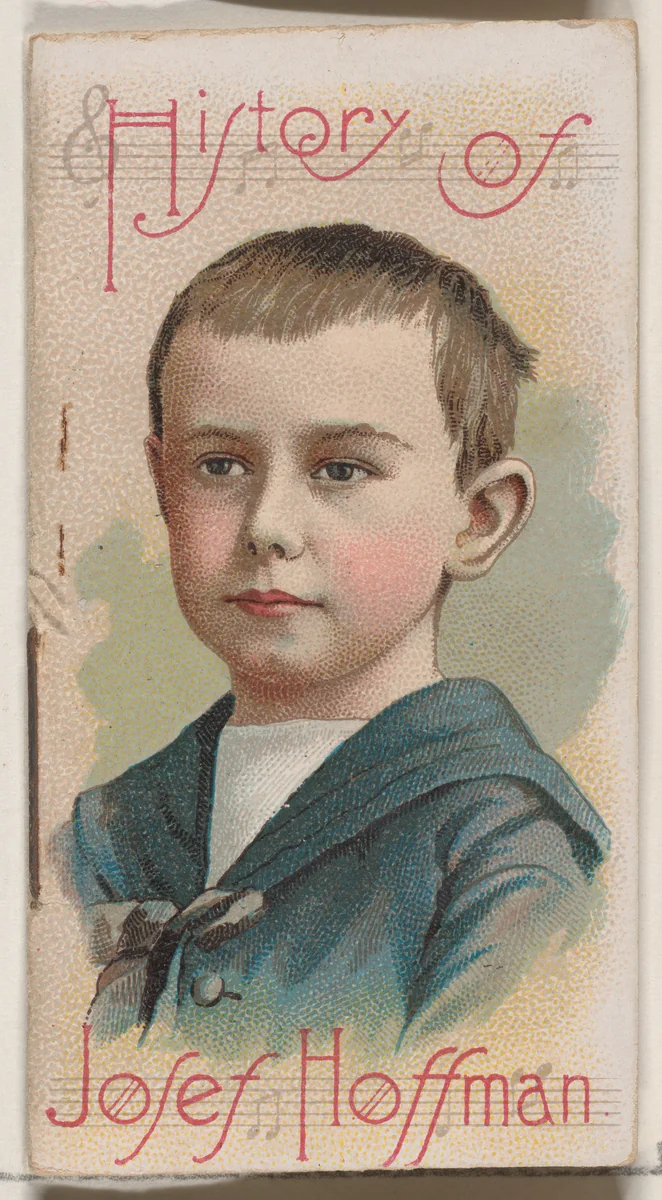 History of Josef Hoffman, from the Histories of Poor Boys and Famous People series of booklets (N79) for Duke brand cigarettes by W. Duke, Sons & Co., print, 1888