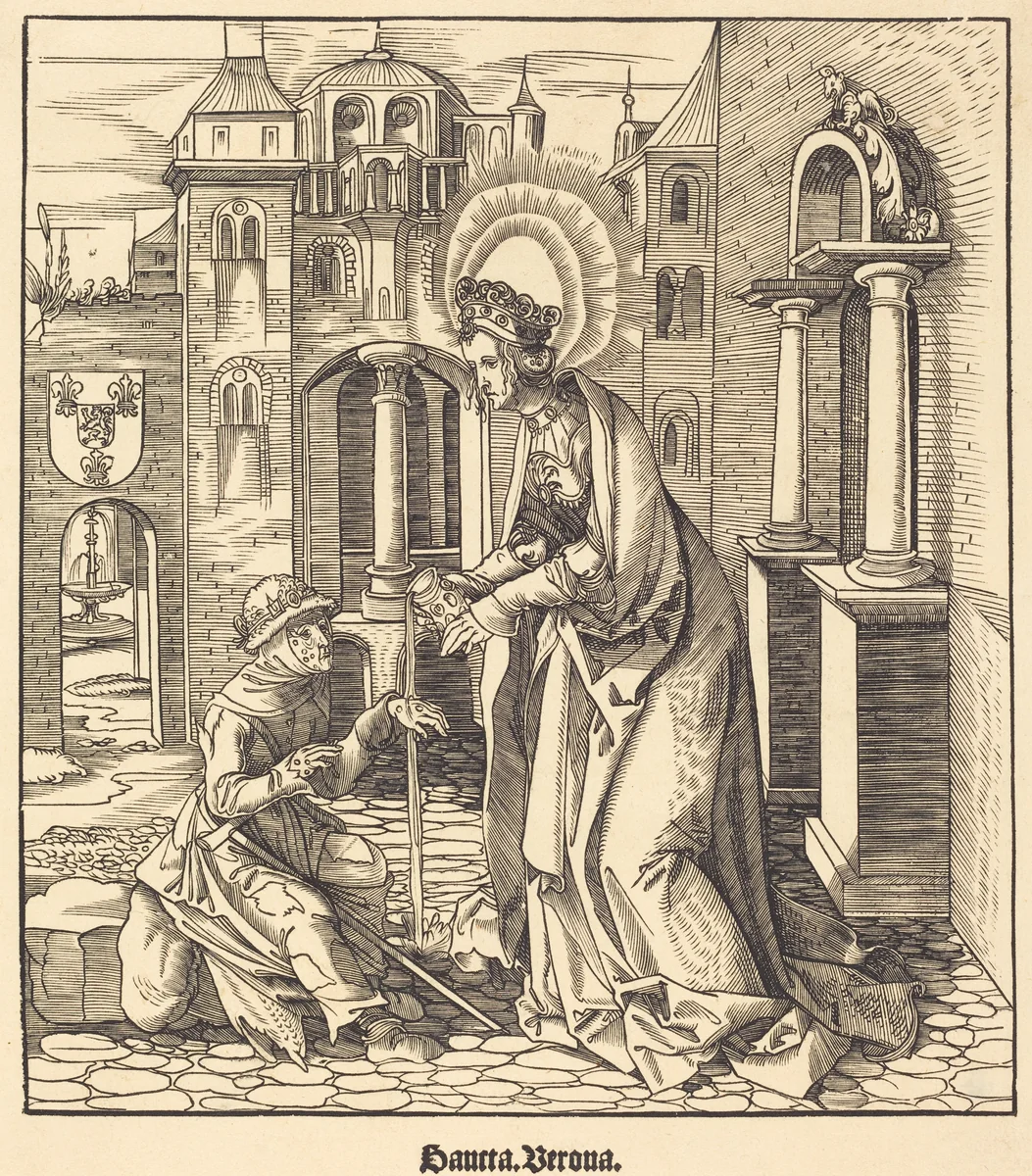 Saint Verona by Leonhard Beck, print, 1516-1518