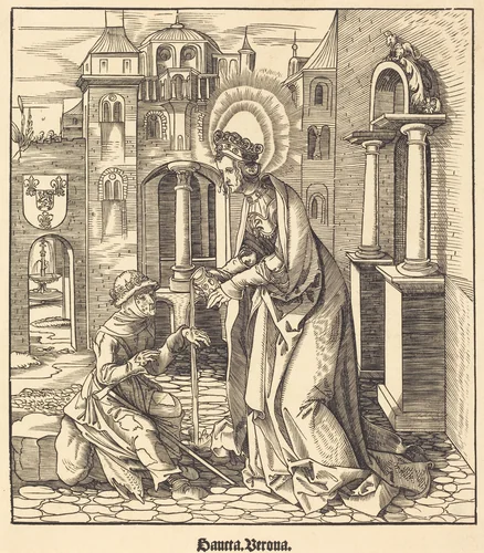 Saint Verona by Leonhard Beck, print, 1516-1518