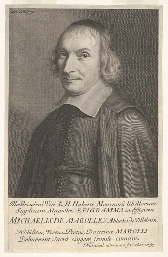 Michaelis de Marolles by Robert Nanteuil, print, 1657
