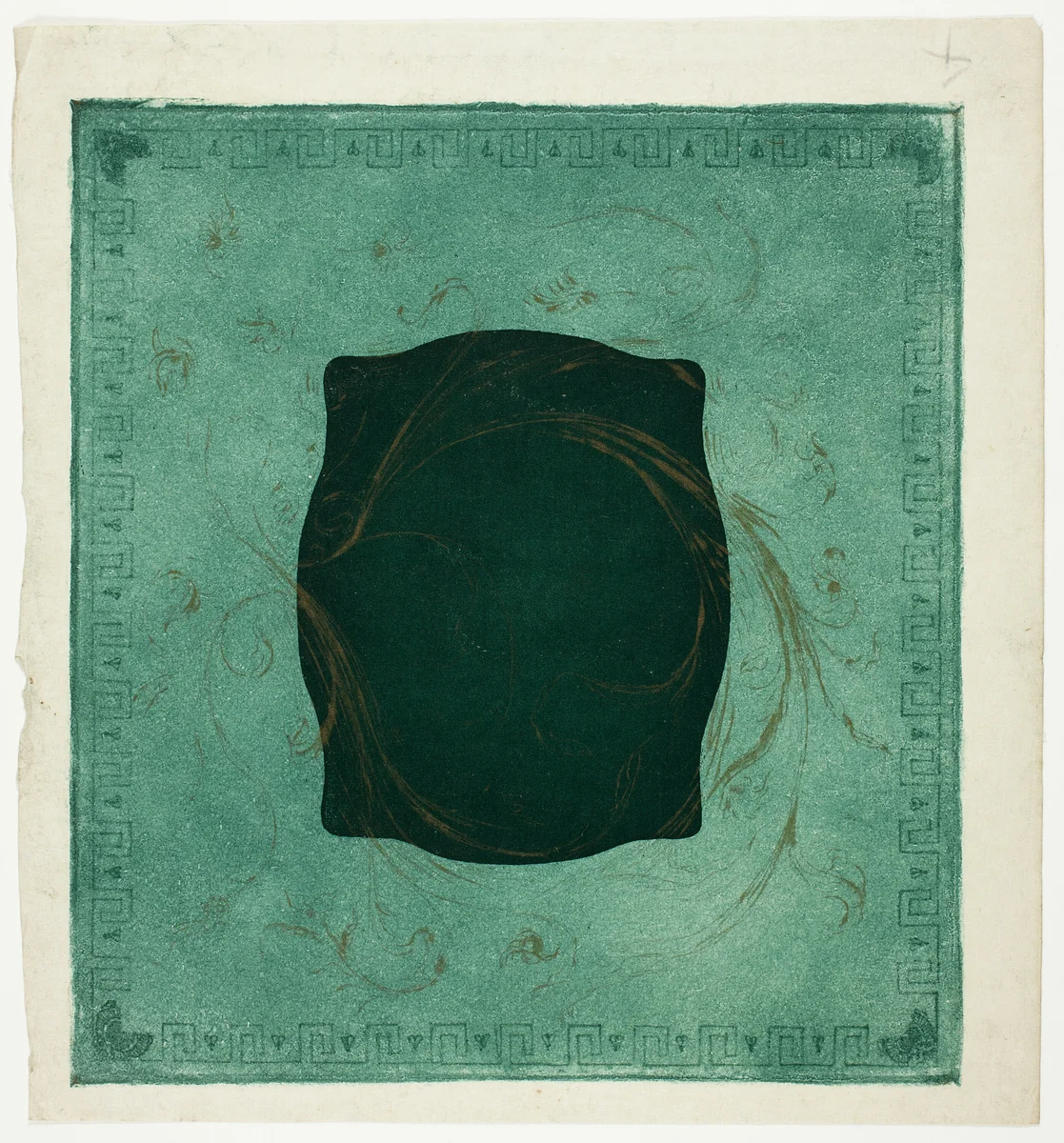 Mount for Last Poppies by Theodore Roussel, print, 1897-1899