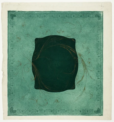 Mount for Last Poppies by Theodore Roussel, print, 1897-1899