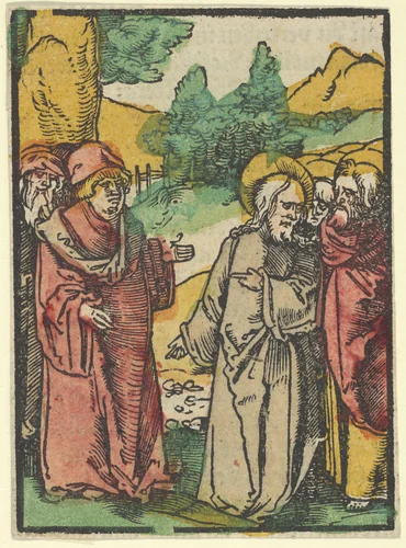 Christ Warning the Disciples of False Prophets, from Das Plenarium by Hans Schäufelein, print, 1517