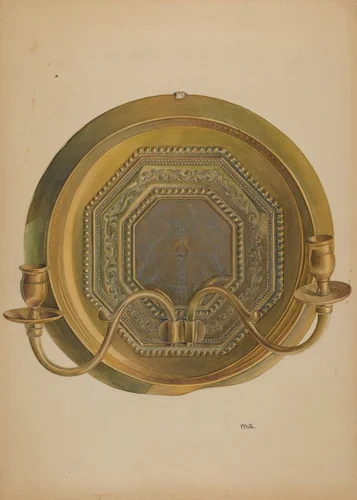 Sconce by Edward White, index of american design, 1937