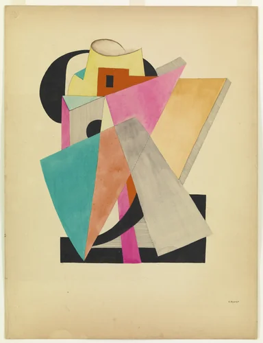 Construction by Gustave Buchet, drawing, 1920