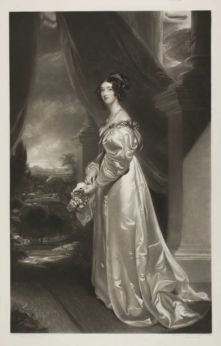 The Duchess of Richmond by George Raphael Ward, print, 1842