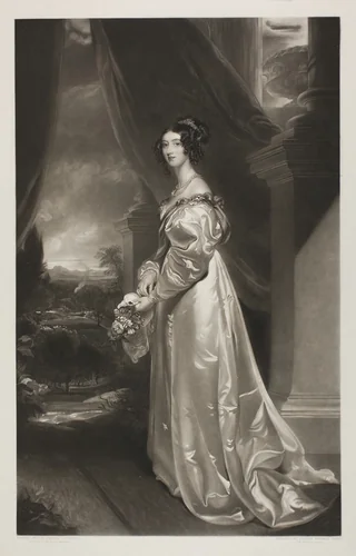The Duchess of Richmond by George Raphael Ward, print, 1842