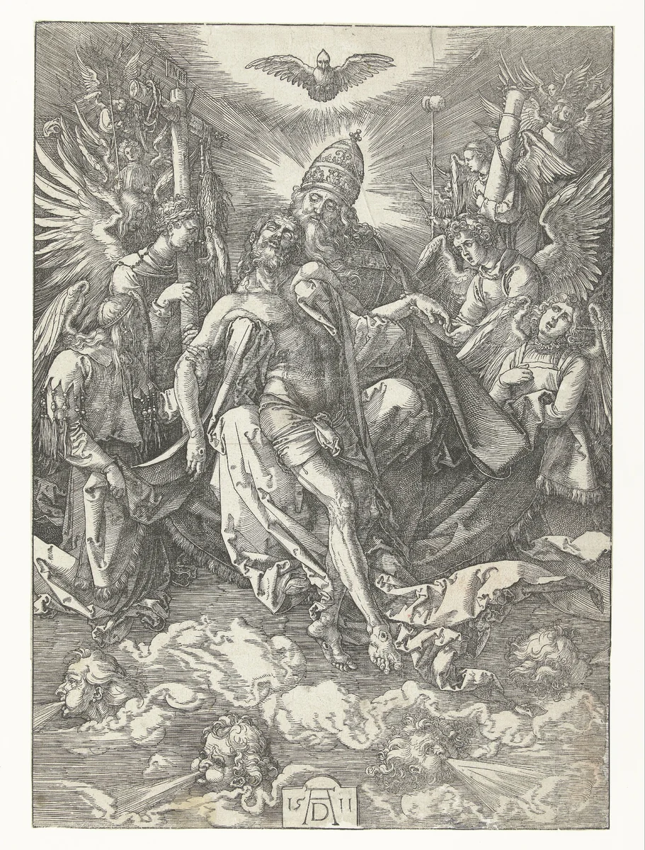 De Heilige Drie-eenheid by Unknown, print, 1511
