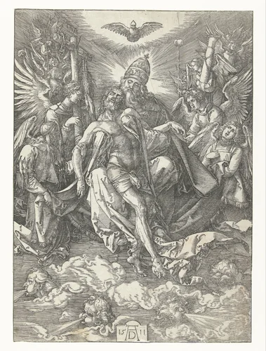 De Heilige Drie-eenheid by Unknown, print, 1511