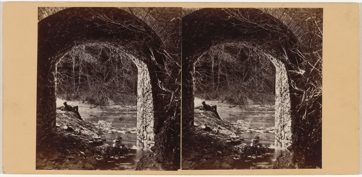 A Peep through the Arch, Wissahickon by Francis T. Fassitt, photograph, 1862
