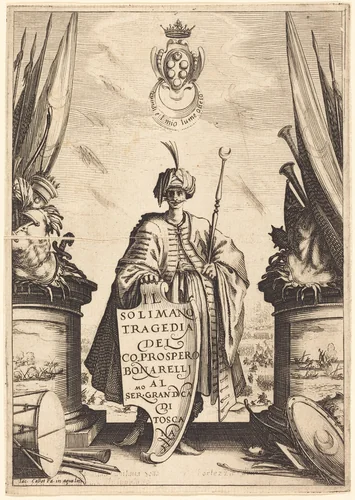 Title Page for "Il Solimano" by Jacques Callot, print, 1620