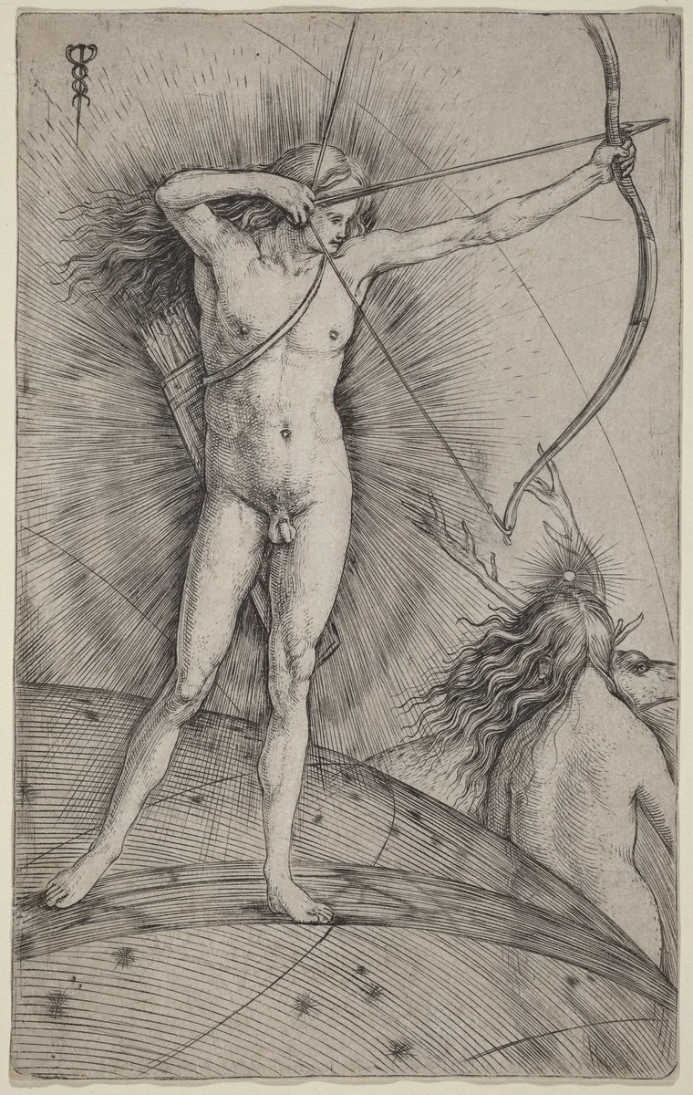 Apollo and Diana by Jacopo de' Barbari, print, 1503-1504