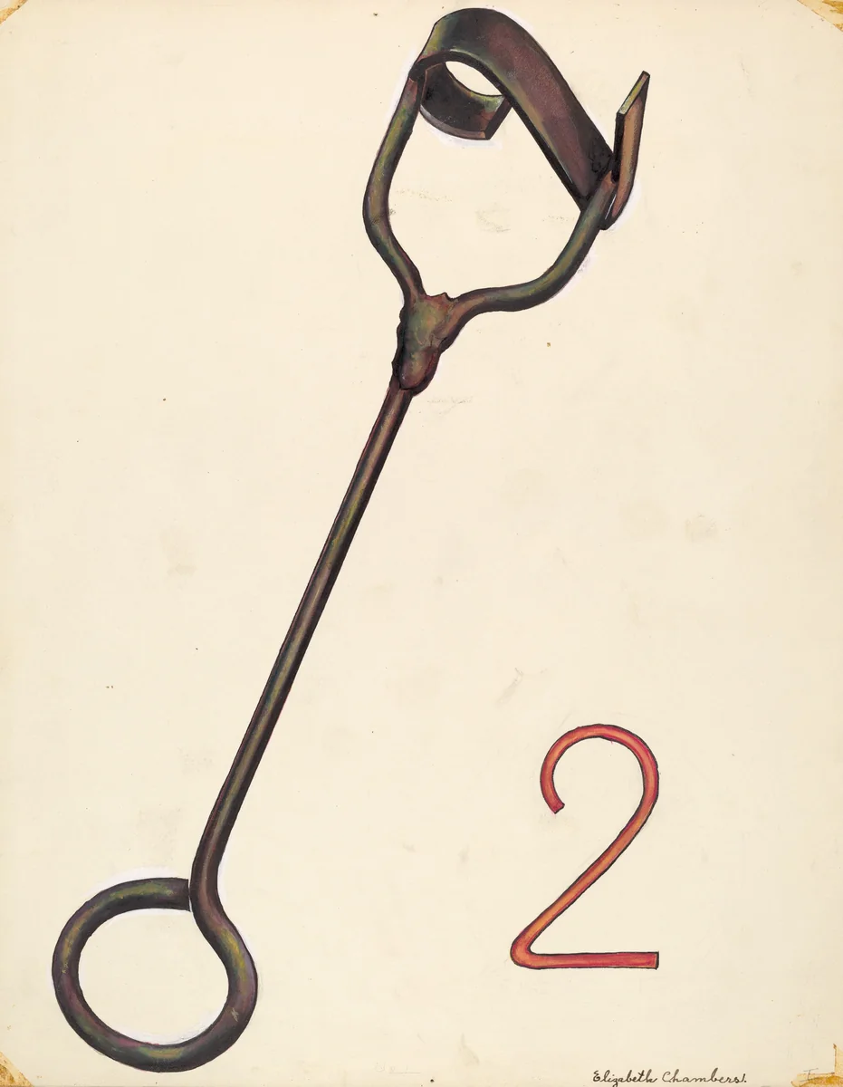 Branding Iron by Elizabeth Chambers, index of american design, 1942