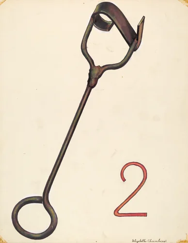 Branding Iron by Elizabeth Chambers, index of american design, 1942