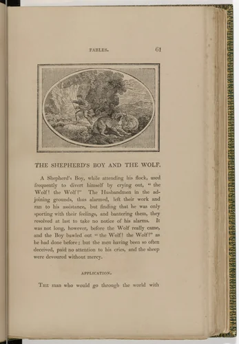 Headpiece (page 61) from The Fables of Aesop by Thomas Bewick, illustrated book, 1818