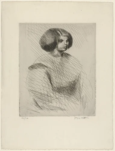 Young Mulatto (La Petite mulâtresse) by Jacques Villon, print, 1911