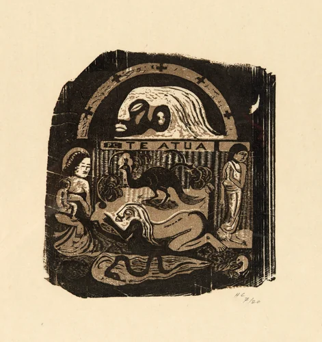 Te atua (The God), from the Suite of Late Wood-Block Prints by Paul Gauguin, print, 1899
