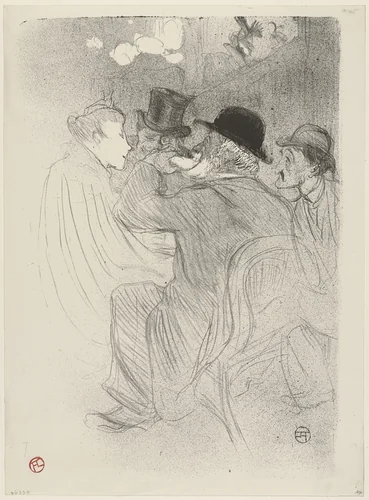 At the Moulin Rouge: Rugged! Really Rugged! (Au Moulin Rouge: Un Rude! Un vrai Rude!) by Henri de Toulouse-Lautrec, print, 1893