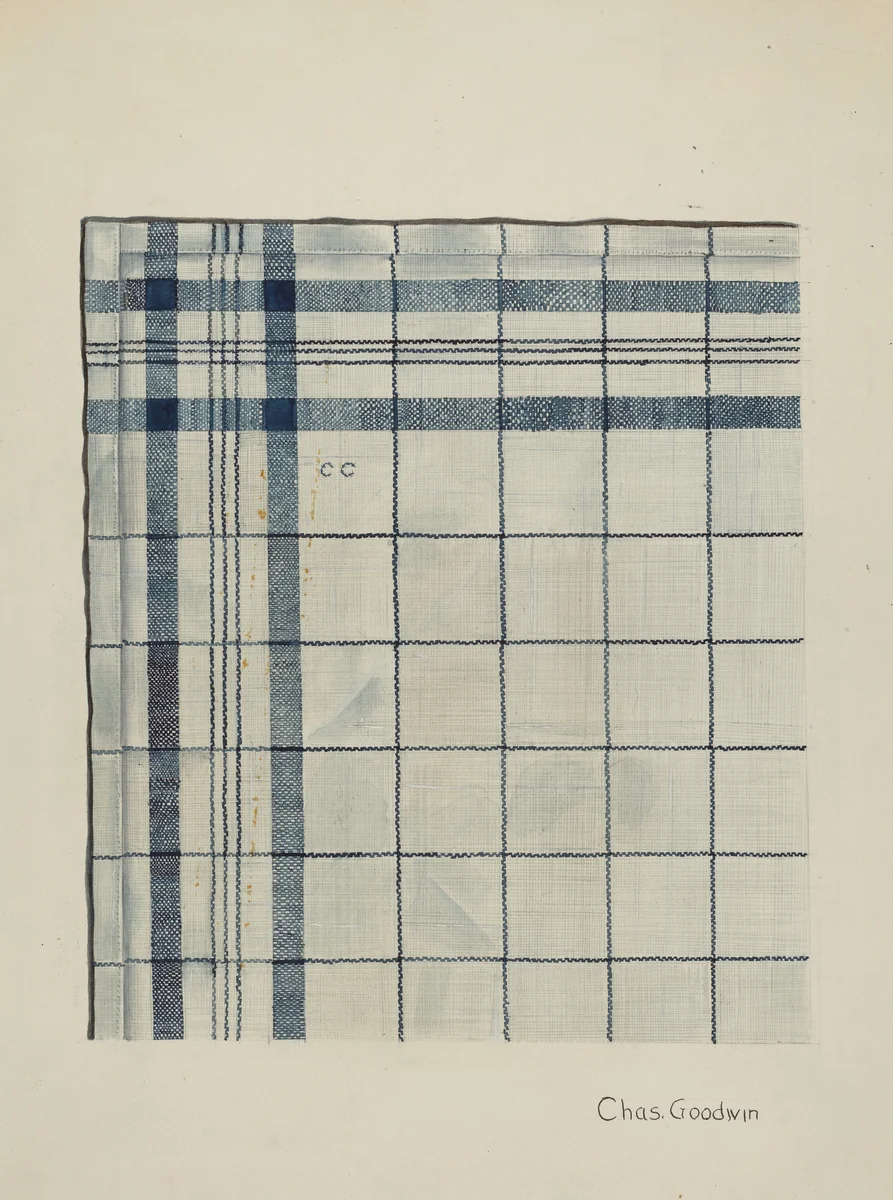 Shaker Kerchief by Charles Goodwin, index of american design, 1937