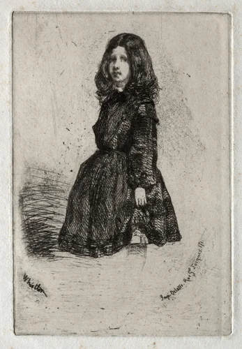 Twelve Etchings from Nature: Annie by James McNeill Whistler, print, 1858