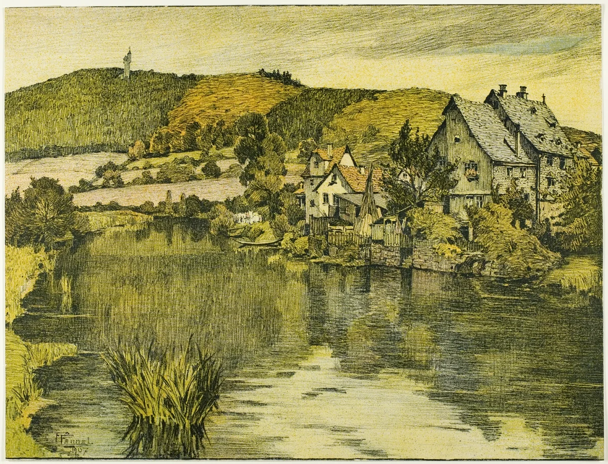 Cassel by Friedrich Fennel, print, 1907