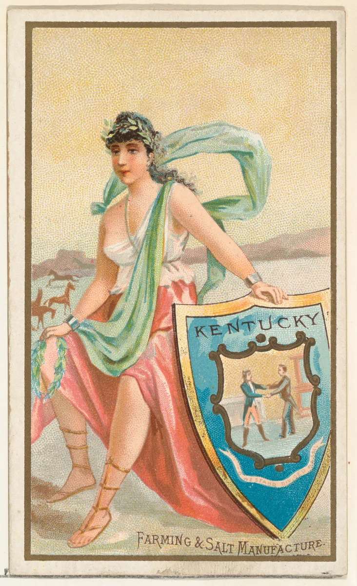 Kentucky, from the Industries of States series (N117) issued by Duke Sons & Co. to promote Honest Long Cut Tobacco by W. Duke, Sons & Co., print, 1889