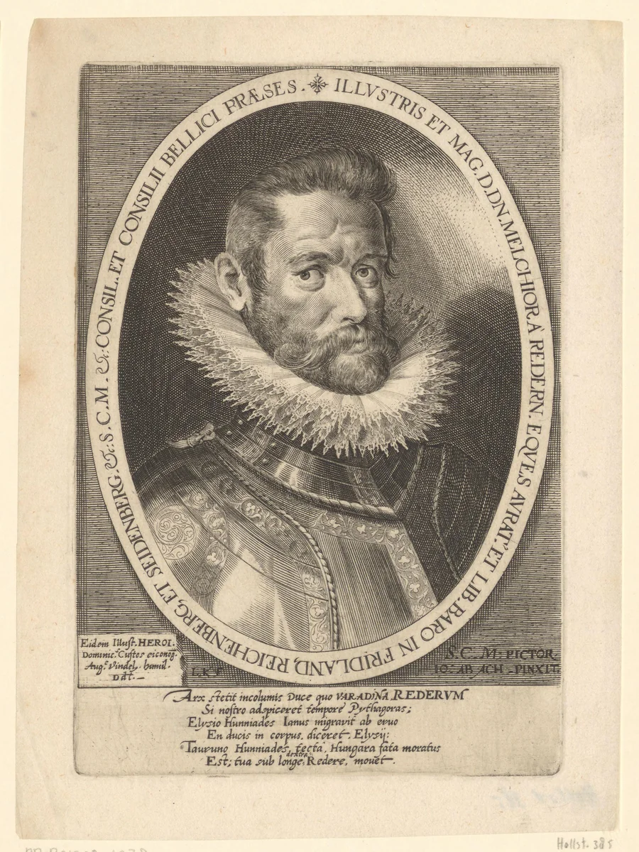 Portret van Melchior von Rödern by Unknown, print, 1589-1600