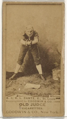 Bartholomew L. "Bart" Cantz, Catcher, St. Louis Whites, from the Old Judge series (N172) for Old Judge Cigarettes by Goodwin & Company, photograph, 1887