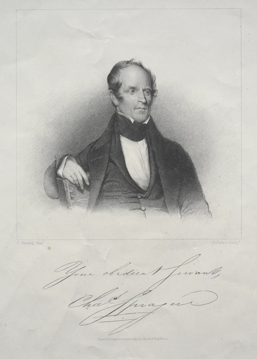 Charles Sprague by George Parker, print, 1858-1878