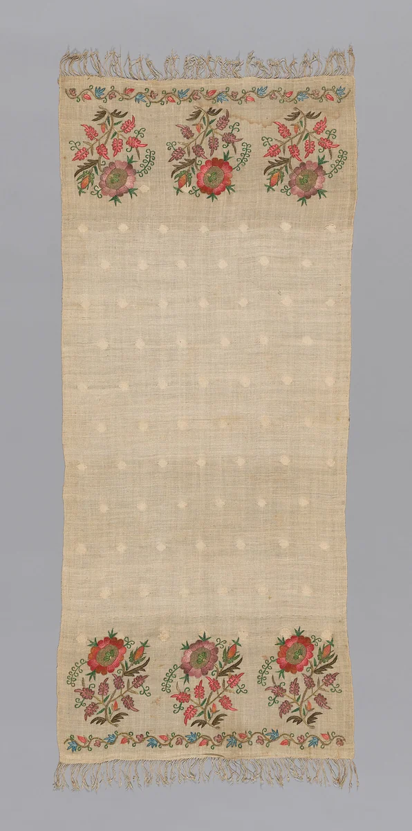 Towel by Turkey, textile, 1875-1900