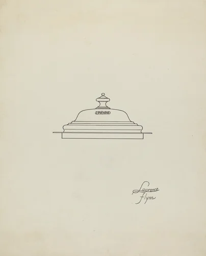 Tankard Lid by Lawrence Flynn, index of american design, 1936