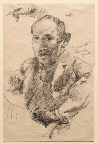 Self-Portrait by Lovis Corinth, drawing, 1923
