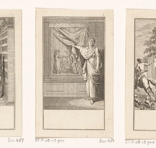 Erato onthult een schilderij by Daniel Nikolaus Chodowiecki, print, 1778