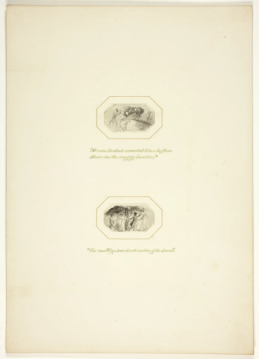 Study for a plate from The Task by Thomas Stothard, drawing, 1795-1805