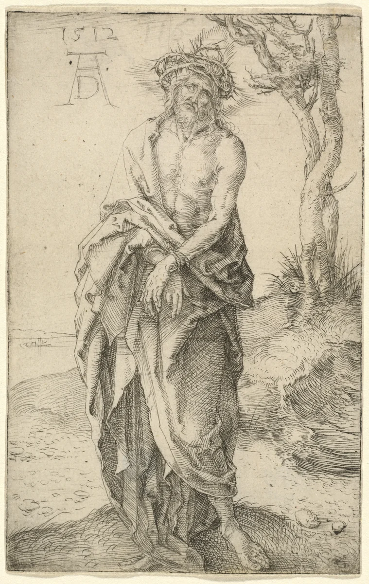 The Man of Sorrows with Hands Bound by Albrecht Dürer, print, 1512