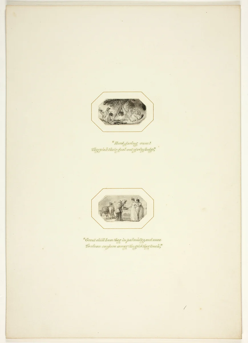 Study for a plate from The Task by Thomas Stothard, drawing, 1795-1805