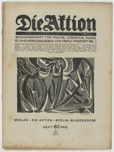 Die Aktion, vol. 8, no. 15/16 by Georg Tappert
Marie Rosalie Friedmann-Otten
Erich Gehre
Ines Wetzel, periodical, 1918