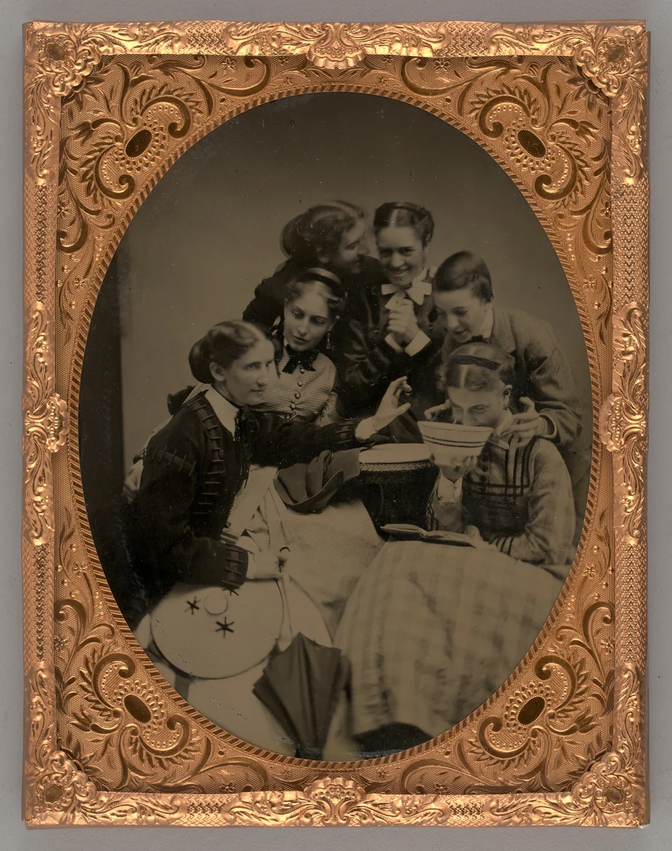 Untitled (Portrait of Six Women) by Unknown maker, other, 1866