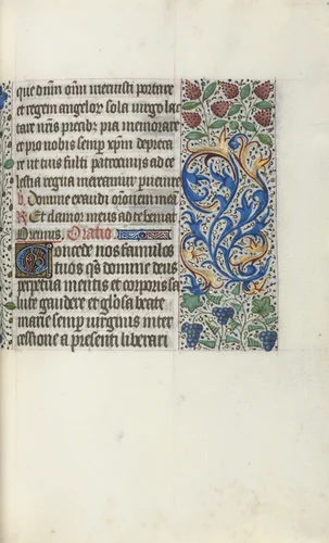Book of Hours (Use of Rouen): fol. 49r by Master of the Geneva Latini, book, 1465-1475