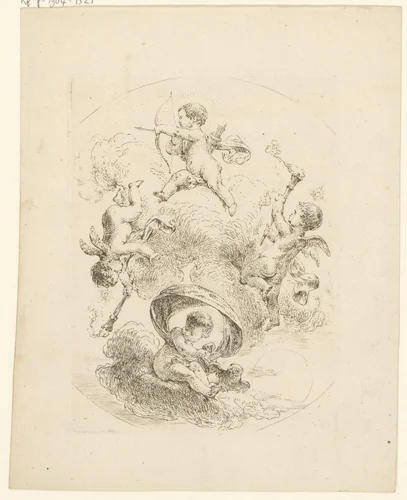 Allegorie van de dag by Bernhard Rode, print, 1788