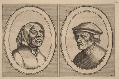 "Baef Schol-becx" and "Spruyt Vroegh-bedorven" by Johannes van Doetechum
Lucas van Doetechum
Pieter Bruegel
Claes Jansz Visscher, print, 1564-1565