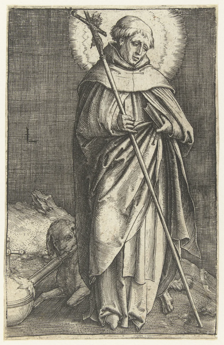 De heilige Dominicus by Unknown, print, 1512-1516