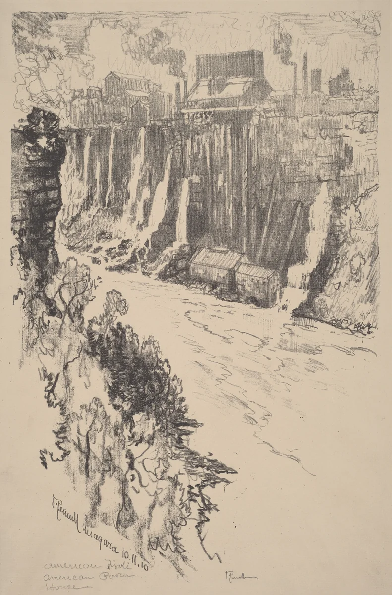 American Tivoli by Joseph Pennell, print, 1910