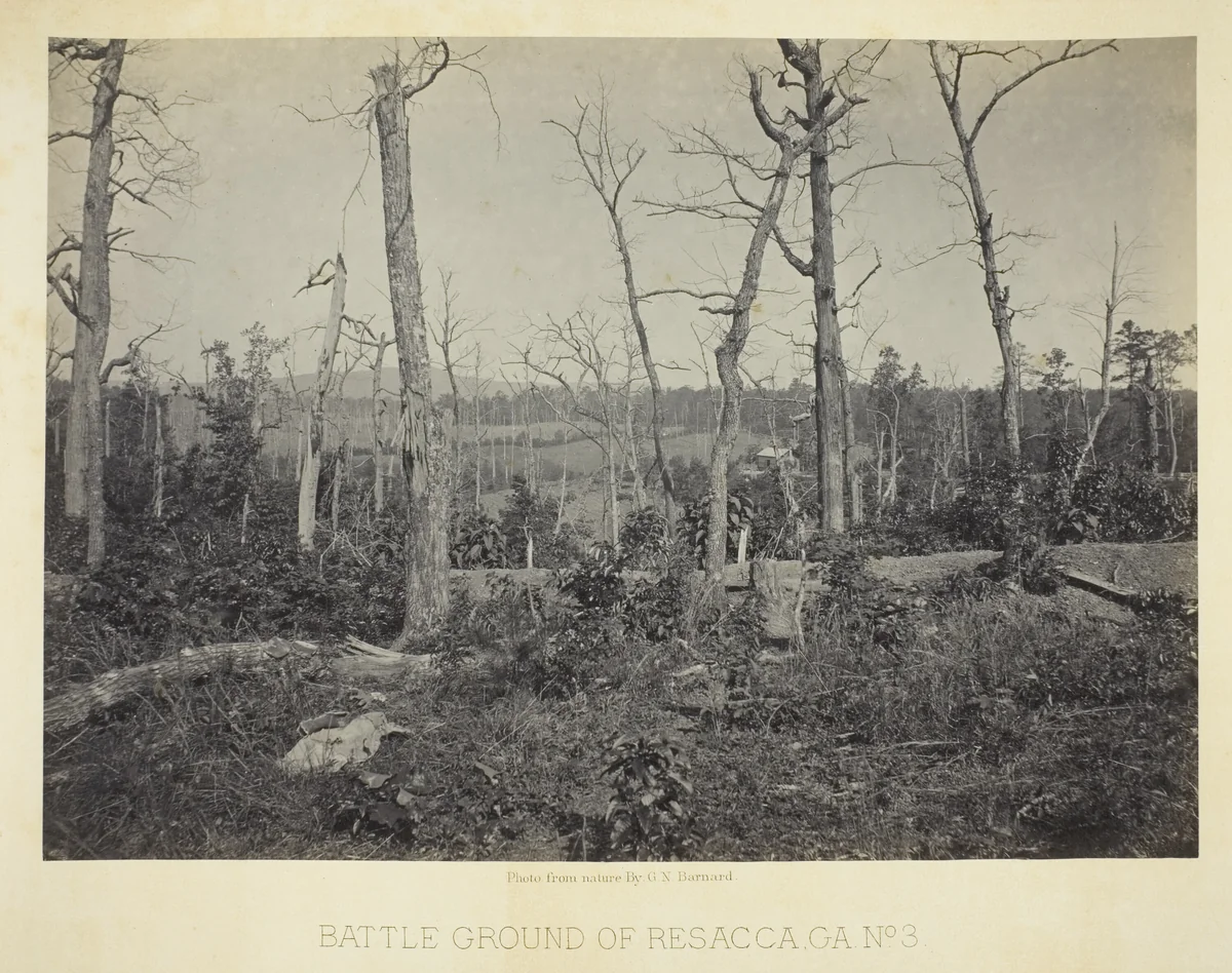 Battle Ground of Resacca, GA, No. 3 by George Barnard, photograph, 1866