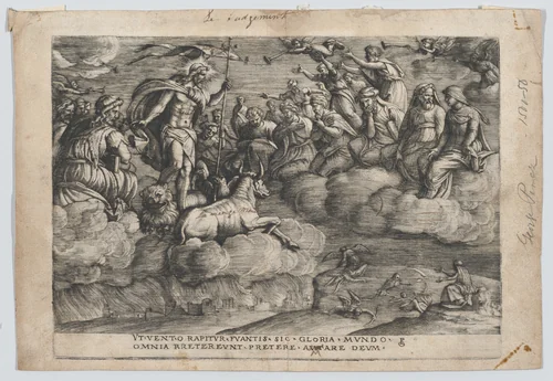 The Triumph of Eternity on Death, from "The Triumphs of Petrarch" by Georg Pencz, print, 1534-1544