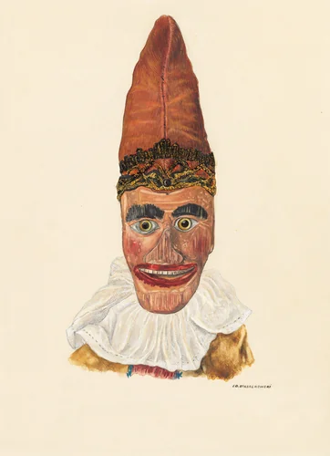 Punch's Head by Edward Strzalkowski, index of american design, 1937