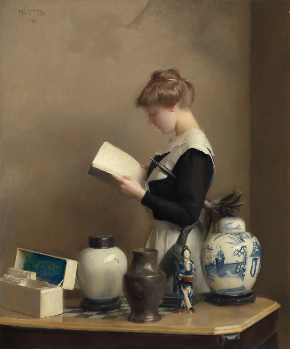 The House Maid by William McGregor Paxton, painting, 1910