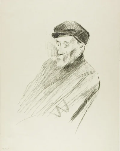 Portrait of Renoir, Third Plate by Jean-Louis Forain, print, 1905